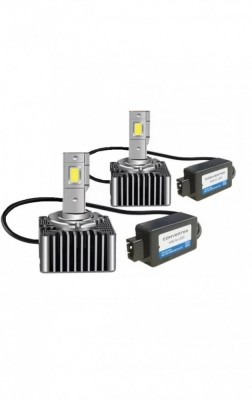 Set 2 becuri led D3S/R CANBUS pentru conversie HID-LED, alb 6000k, 12v-24v foto