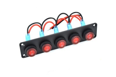 Panou 5 intrerupatoare SPA60 12V 20A foto