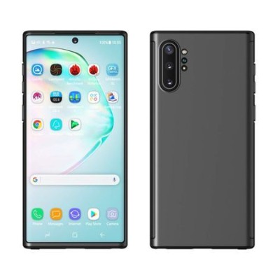 Husa Samsung Galaxy Note 10,FullBody Negru, acoperire completa cu folie gratis foto