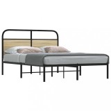 VidaXL Cadru de pat fără saltea 120x200 cm Lemn derivat stejar Sonoma 4100256