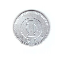 Moneda Japonia 1 yen 1989, stare buna, curata