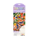 Cumpara ieftin Kit panza canvas - Picteaza pe numere - Blue Birds, Ooly