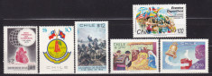 CHILE 1972/1977/1979/1980/1991 LOT TIMBRE MNH foto