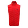 Vesta cu Incalzire, Unisex, 2 Zone de Incalzire, Umplutura Bumbac, 3 Trepte de Temperatura, Incarcare USB, Rosu, 58 - 65 kg, Marime XL, Oem