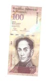 Bancnota Venezuela 100 bolivares 29 octombrie 2013, aUNC