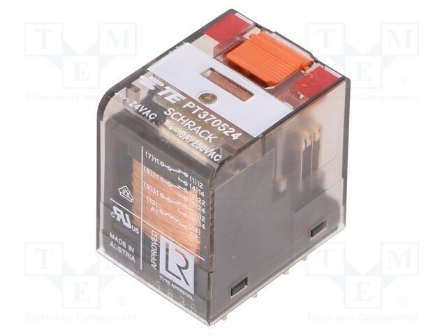 Releu electromagnetic TE Connectivity 3PDT 24VAC 10A industrial