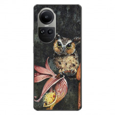 Husa compatibila cu Oppo Reno10 5G Silicon Gel Tpu Model Owl Painted