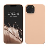 Husa Kwmobile pentru Apple iPhone 14, Crem, Silicon, KWM000016NI035C, Carcasa