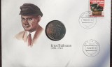 GERMANIA DEMOCRATA - FDC SI MONEDA UNC 10 MARK 1986, ERNST THALMANN 1886-1944, Europa