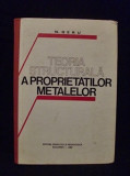 Teoria Structurala A Proprietatilor Metalelor - N. Geru