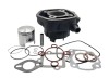 Kit cilindru - Set Motor Scuter Aprilia MBK 80cc , SR Mach G, Nitro Malaguti , Yamaha Aerox 2T 80cc Racire pe APA , 2T , 5 colturi , 47mm(piston), Oem