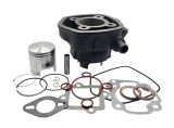 Kit cilindru - Set Motor Scuter Aprilia MBK 80cc , SR Mach G, Nitro Malaguti , Yamaha Aerox 2T 80cc Racire pe APA , 2T , 5 colturi , 47mm(piston)