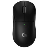 Mouse gaming wireless Pro X Superlight 2, ultrausor, senzor LightSpeed Hero, Negru, Logitech