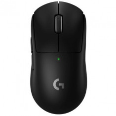 Mouse gaming wireless Pro X Superlight 2, ultrausor, senzor LightSpeed Hero, Negru