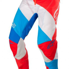 Pantaloni Moto Alpinestars Mx Racer Techstar Venom Albastru / Rosu / Alb Marimea 30 3720019/302/30