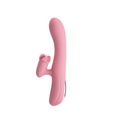 Gina LaVagina - Vibrator iepuraș cu stimulator rotativ pentru clitoris