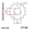 Pinion fata 15 dinti pas lant 520