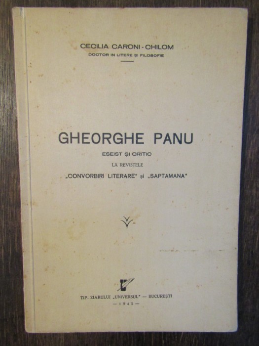 Gheorghe Panu - Cecilia Caroni-Chilom