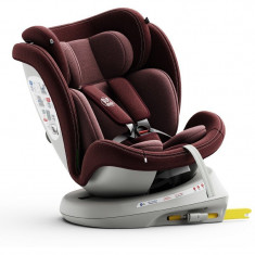 Scaun Auto Tweety Plus DELUXE BUF BOOF iSIZE Red cu Isofix rotativ 360 grade 40-150 cm