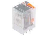 Releu electromagnetic 4PDT Ubobină 12VAC Icontacte max 6A