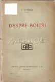 Despre Boieri - C. Giurescu - 1920