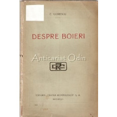 Despre Boieri - C. Giurescu - 1920