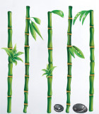 Cumpara ieftin Sticker Decorativ - Bambus - Multicolor