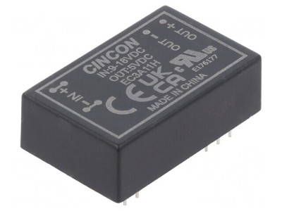 Convertor DC/DC 3W 9-18V la 5V 600mA DIP24 foto