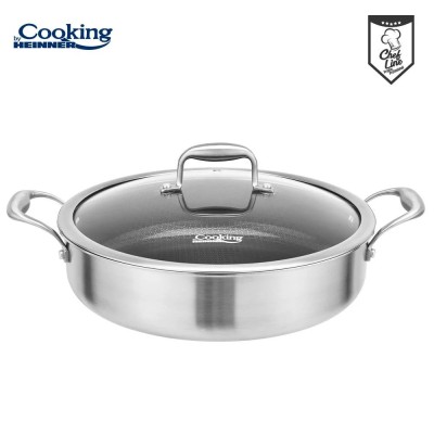 CRATITA CU CAPAC, 30x7.8 CM, 4.8 L, TITANIUM3, COOKING BY foto