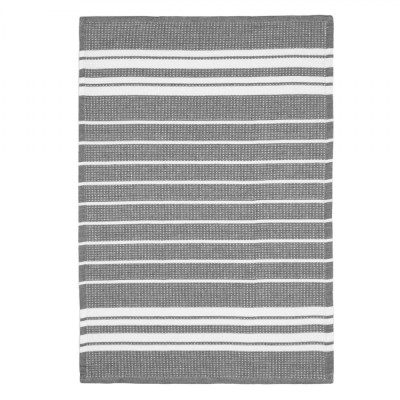 Prosop Pahare, Model Dungi, Culoare Gri cu Alb, Dimensiuni 60x40cm, 70% Bumbac 30% Poliester foto