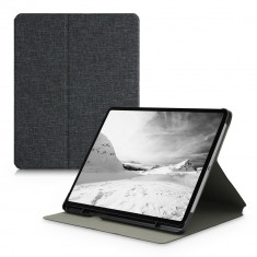 Husa pentru tableta Apple iPad Pro 12.9" (2021), Kwmobile, Gri, Textil, 54767.01