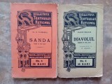 Lot de 4 carti , Biblioteca Teatrului National Nr. 4 ,6, 15, 19