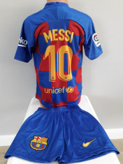 Echipament fotbal pt copii FC.Barcelona Messi model nou foto