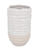 Cumpara ieftin Vaza flori ceramica alba crem Yori 36x56.5 cm