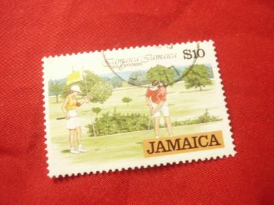 Timbru Jamaica 1993 - Sport- Golf , val. 10$ stampilat foto
