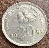 C50 - Moneda foarte veche - Malaezia - 20 sen - 2004