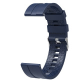 Curea din silicon compatibila cu LG G Watch Urbane W150, Telescoape QR, 22mm, Prussian Blue, VD Very Dream