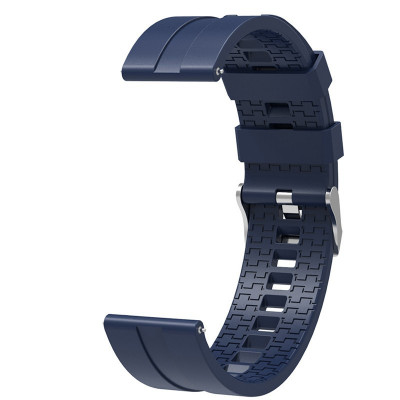 Curea din silicon compatibila cu Samsung Galaxy Watch3 45mm, Telescoape QR, 22mm, Prussian Blue foto