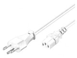 Cablu Alimentare Alb 2m IEC C13 10A 250V, Goobay