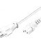 Cablu Alimentare Alb 2m IEC C13 10A 250V