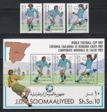 Somalia 1982- Cupa Mondială de fotbal - Spania, Serie + Colita, MNH