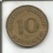No(3) moneda-GERMANIA 10 PFENING / 1970. F