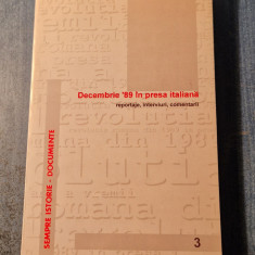 Decembrie 89 in presa italiana reportaje interviuri comentarii Nicolae Luca