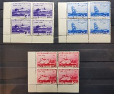 1936 - Prima Expozitie Marinareasca - LP 116 - bloc de 4 MNH** din colt de coala foto