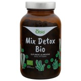Obio Mix Detox Bio 375 Tablete 150g Supliment Alimentar cu Spirulina, Chlorella, Orz Verde, Iarba Grau