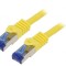 Patch cord S/FTP Cat6a Galben 10m LSZH