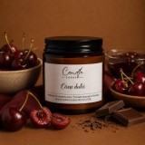 Cireșe dulci lum&acirc;nare parfumată din ceară naturală de soia