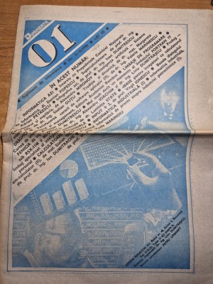 ziarul dimineata 01 - supliment de informatica - din anul 1990 foto