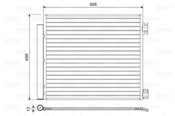 VALEO 822559 Condensator, climatizare
