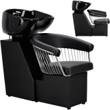 Scafa coafor Zoe pentru salonul de coafură și frizerie cu bol ceramic mobil armătură baterie si cască